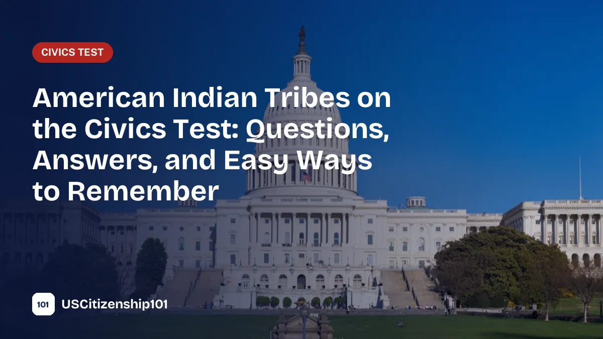 American Indian tribes on the U.S. citizenship civics test