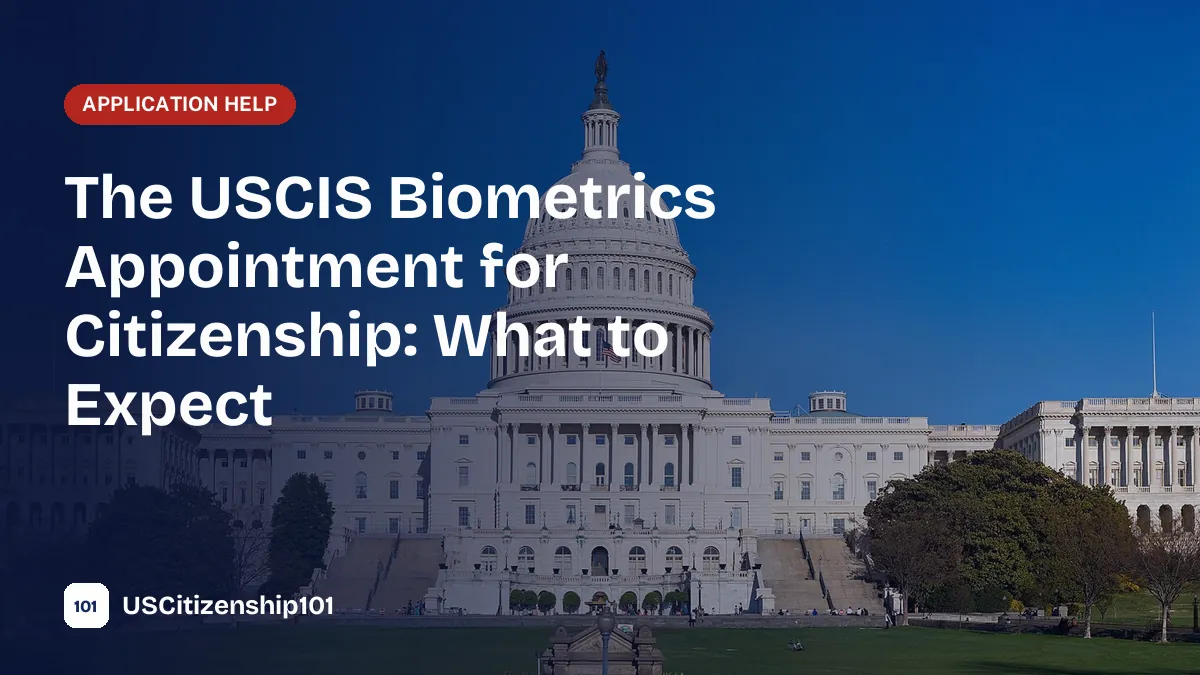 USCIS biometrics appointment for the naturalization application