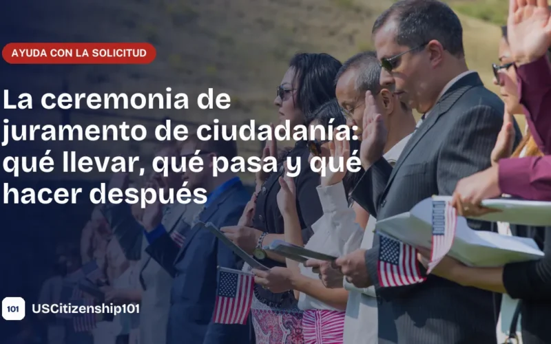 Ceremonia de juramento de ciudadanía de Estados Unidos con nuevos ciudadanos