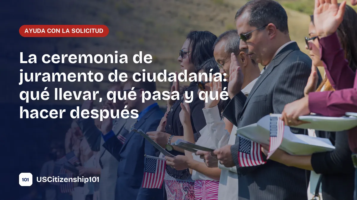 Ceremonia de juramento de ciudadanía de Estados Unidos con nuevos ciudadanos