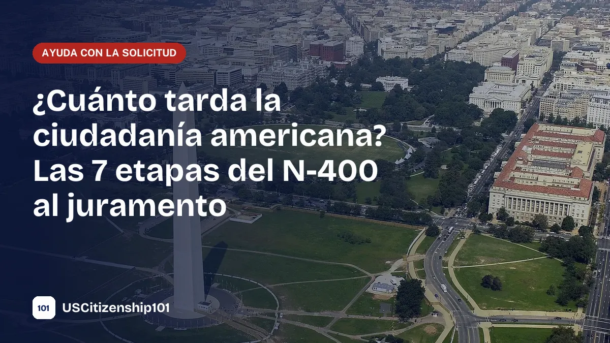 Cuánto tarda la ciudadanía americana desde el N-400 hasta la ceremonia de juramento