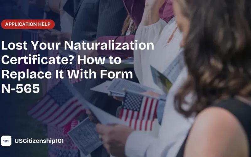 Form N-565 to replace a lost naturalization certificate