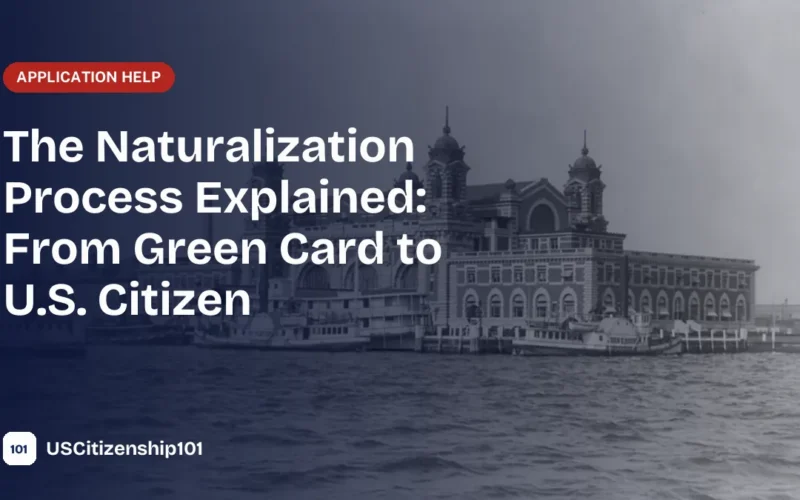 The naturalization process from Green Card holder to U.S. citizen