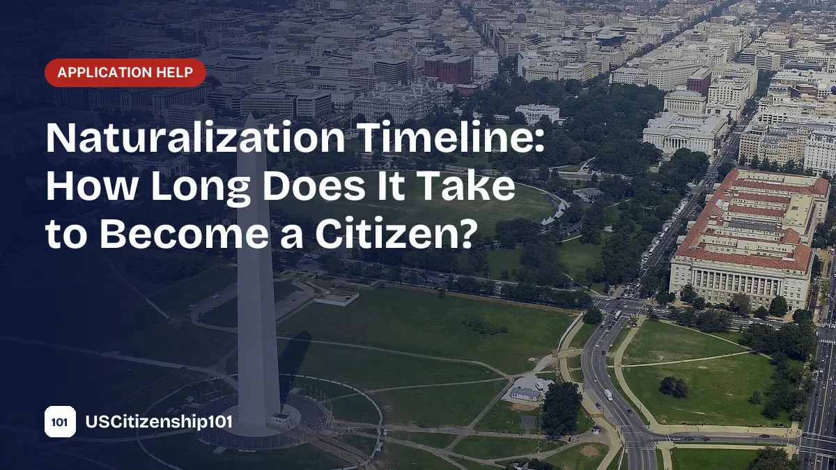 Naturalization timeline from filing Form N-400 to the oath ceremony
