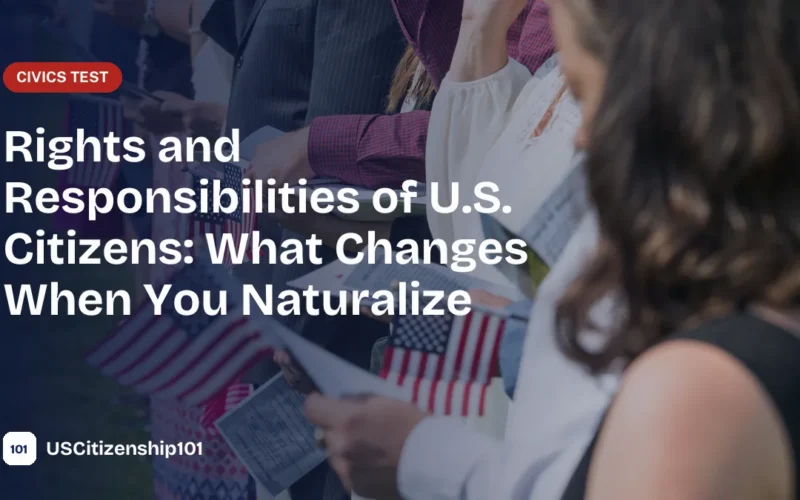 Rights and responsibilities of U.S. citizens, new citizens taking the oath